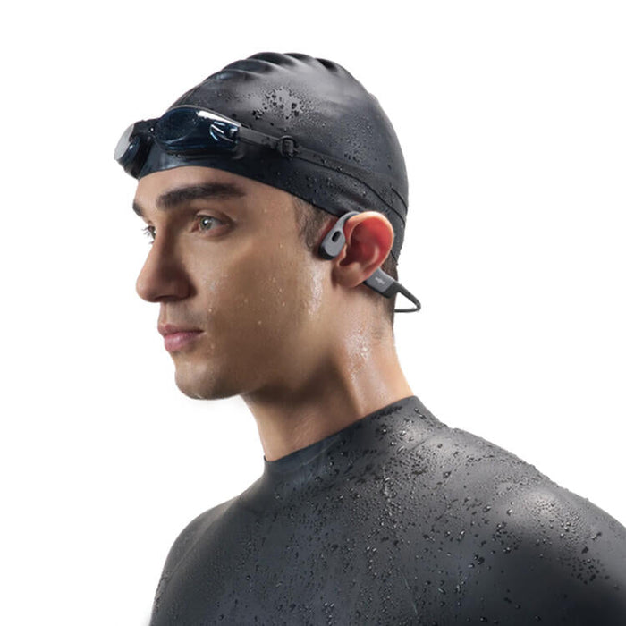 SHOKZ OpenSwim Pro | Écouteurs à conduction osseuse - Pour Natation - Bluetooth - IP68 - 9 Heures d'autonomie - Gris-SONXPLUS Rimouski