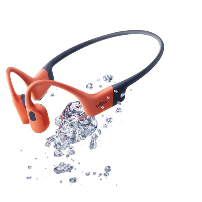 SHOKZ OpenSwim Pro | Bone Conduction Earphones - For Swimming - Bluetooth - IP68 - 9 Hours autonomy - Red-SONXPLUS Rimouski