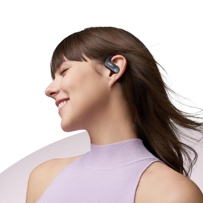 SHOKZ OpenFit Air | Écouteurs conduction osseuse - Jusqu'à 28 heures d'écoute - Bluetooth - Noir-SONXPLUS Rimouski