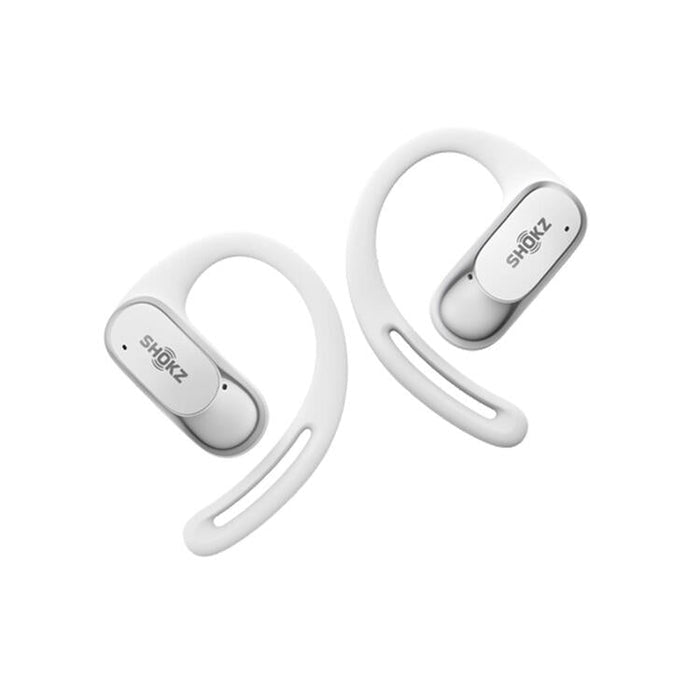 SHOKZ OpenFit Air | Écouteurs conduction osseuse - Jusqu'à 28 heures d'écoute - Bluetooth - Blanc-SONXPLUS Rimouski