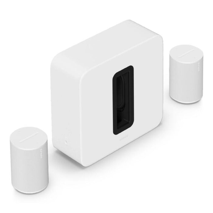 Sonos | Ensemble complémentaire haut de gamme pour cinéma maison - Sub 4 + 2 Era 100 - Blanc-SONXPLUS Rimouski