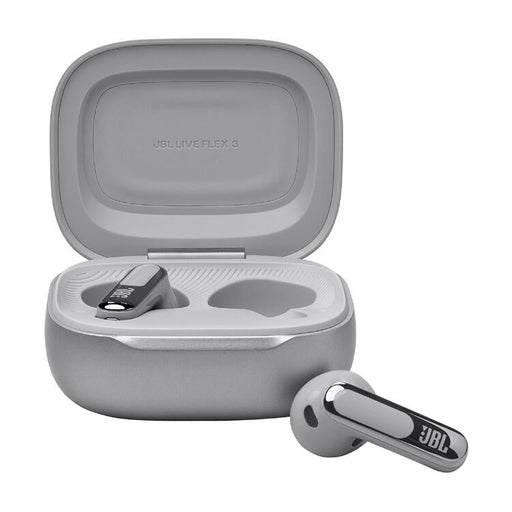 JBL Live Flex 3 | Écouteurs intra-auriculaire - Sans fil - Réduction de bruit - Écran tactile 1,45" - Argent-SONXPLUS Rimouski