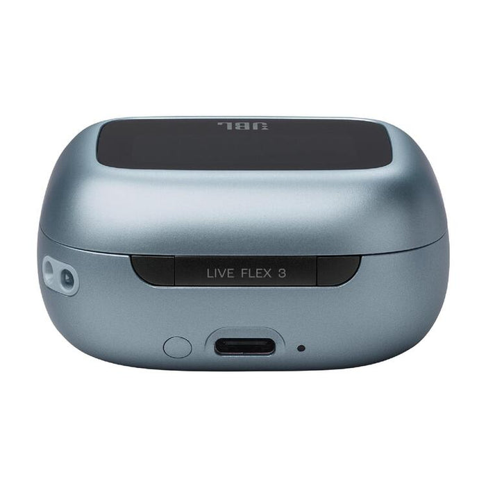 JBL Live Flex 3 | Écouteurs intra-auriculaire - Sans fil - Réduction de bruit - Écran tactile 1,45" - Bleu-SONXPLUS Rimouski