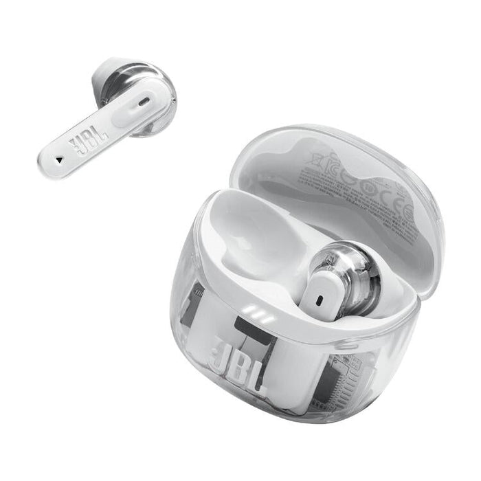 JBL Tune Flex 2 | Écouteurs intra-auriculaires - 100% Sans fil - Bluetooth - Réduction de bruit - 6 Microphones - IP54 - Blanc Fantôme-SONXPLUS Rimouski