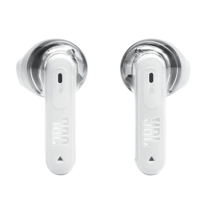 JBL Tune Flex 2 | Écouteurs intra-auriculaires - 100% Sans fil - Bluetooth - Réduction de bruit - 6 Microphones - IP54 - Blanc Fantôme-SONXPLUS Rimouski