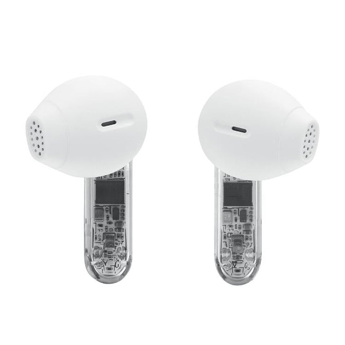 JBL Tune Flex 2 | Écouteurs intra-auriculaires - 100% Sans fil - Bluetooth - Réduction de bruit - 6 Microphones - IP54 - Blanc Fantôme-SONXPLUS Rimouski