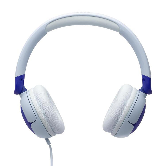 JBL JR320 | Écouteurs filaires circum-auriculaires pour enfant - JBL Safe Sound - Microphone - Bleu-SONXPLUS Rimouski