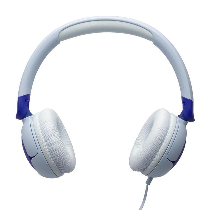 JBL JR320 | Écouteurs filaires circum-auriculaires pour enfant - JBL Safe Sound - Microphone - Bleu-SONXPLUS Rimouski