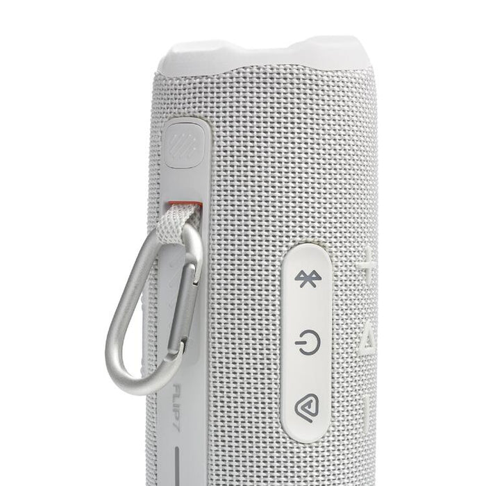 JBL Flip 7 | Haut-parleur portable - Bluetooth - Étanche - Jusqu'à 14 heures d'autonomie - Blanc-SONXPLUS Rimouski