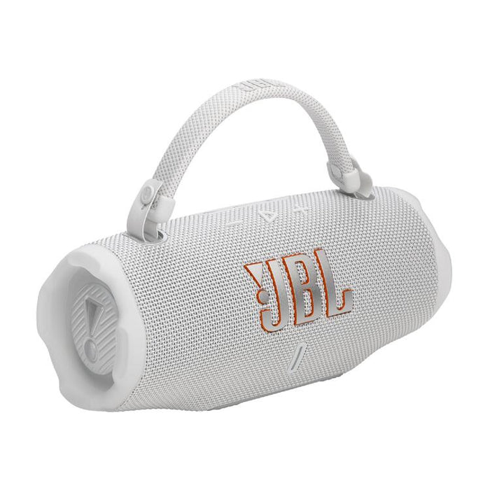 JBL Charge 6 | Haut-Parleur Portatif Bluetooth - Étanche - Auracast - 28 Heures d'autonomie - Blanc-SONXPLUS Rimouski