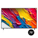 LG 75QNED82AUA | Téléviseur 75" QNED 4K - UHD 4K - Série QNED82A - 60Hz - Processeur IA a7 4K Gen8 - Noir-SONXPLUS Rimouski