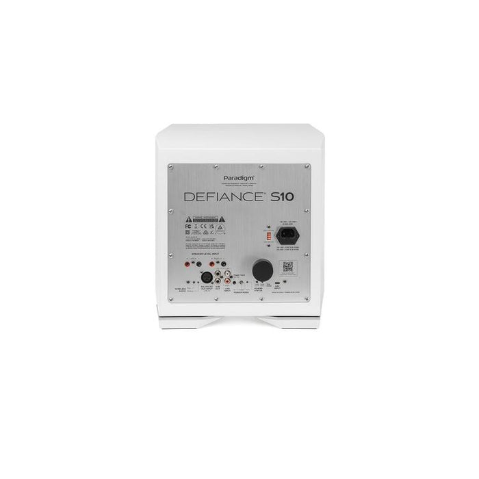 Paradigm DEFIANCE S10 | Caisson de graves 10" - 500W RMS - Unité - Blanc-SONXPLUS Rimouski