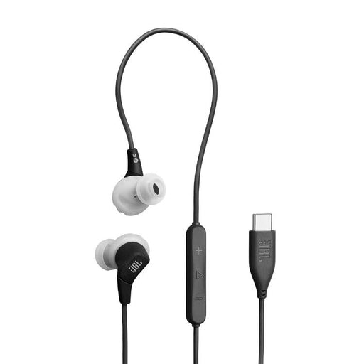 JBL Endurance Run 3C | Écouteurs intra-auriculaires - USB-C - Sport - Filaire - IP65 - Noir/Gris-SONXPLUS Rimouski