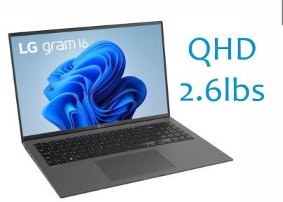 LG Gram | Laptop - Core I7-1260P - 16Go - 512Go NVME - QHD 16" - Win 11 - CA-SONXPLUS Rimouski