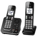 Panasonic KX-TGD392B | Cordless phone - 2 handsets - Answering machine - Black-SONXPLUS Rimouski