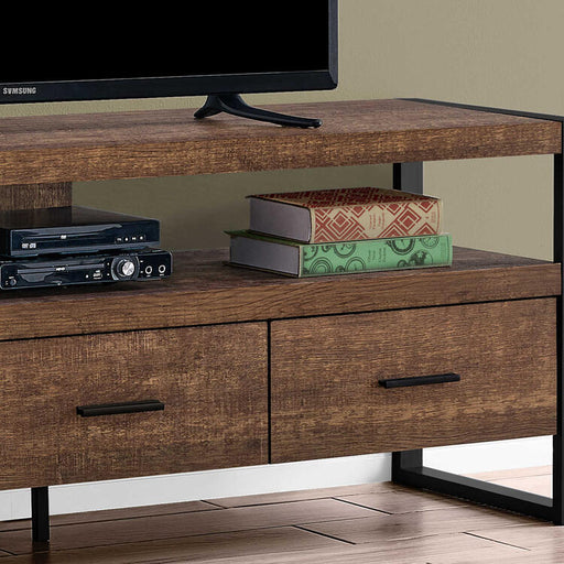 Monarch Specialties I2820 | TV stand - 60" - 3 Drawers - Dark brown-SONXPLUS Rimouski