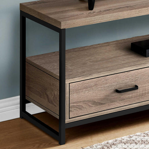 Monarch Specialties I2872 | TV stand - 48" - 2 Storage drawers - Dark taupe-SONXPLUS Rimouski