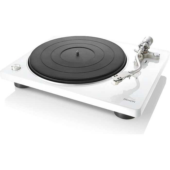 Denon DP-400 | Table tournante Hi-Fi - Capteur automatique de vitesse - Bras de vitesse en "S" - Blanc-SONXPLUS Rimouski