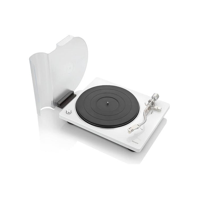 Denon DP-400 | Table tournante Hi-Fi - Capteur automatique de vitesse - Bras de vitesse en "S" - Blanc-SONXPLUS Rimouski