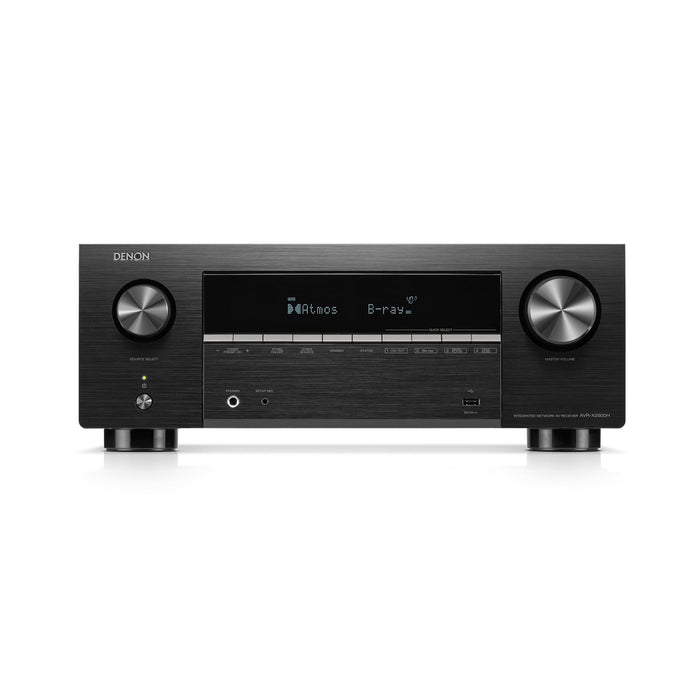 Denon AVRX2900H | Récepteur AV - 7.2 canaux - Cinéma maison - 8K - HEOS - Noir | 01 | Sonxplus Rimouski
