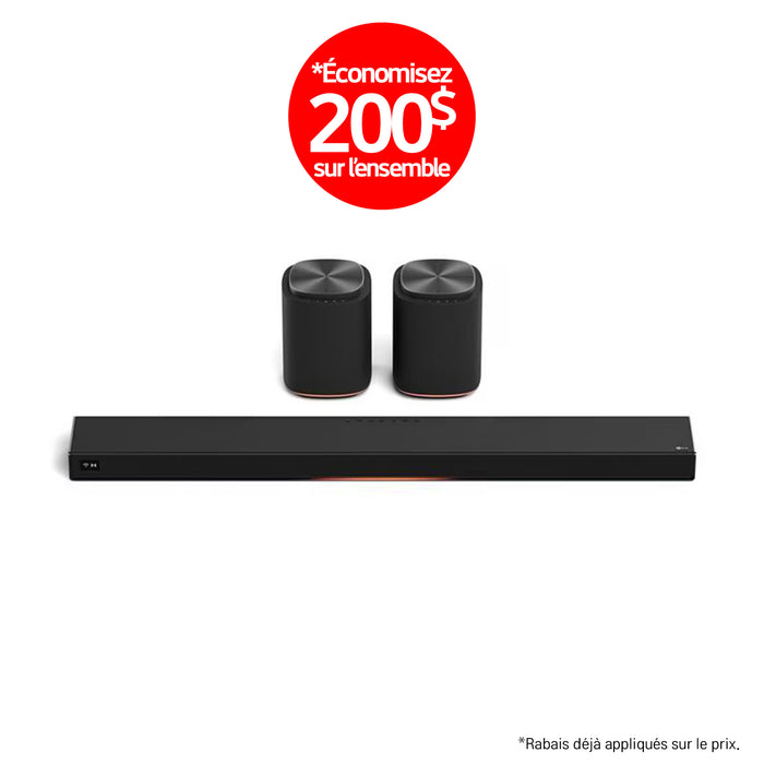 LG Sound Suite | Immersive suite 7 - Barre de son H7+2M7 | 01 | Sonxplus Rimouski