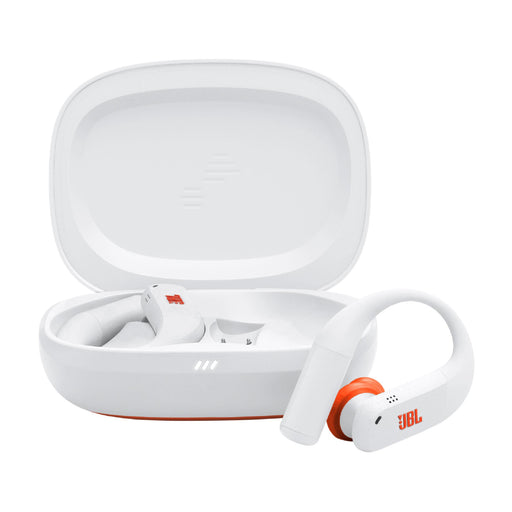 JBL Endurance Peak 4 | In-Ear Headphones - TwistLock  - White/Orange | 01 | Sonxplus Rimouski