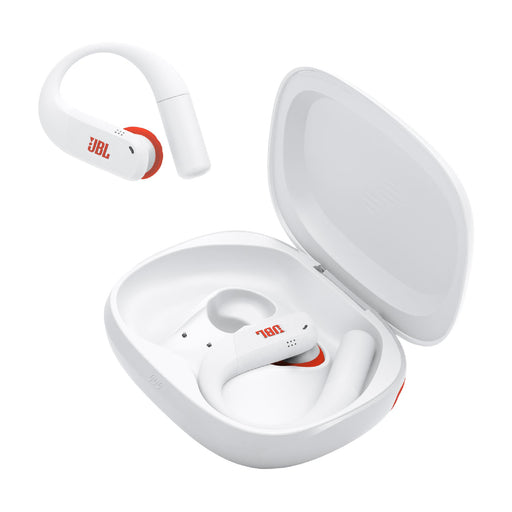 JBL Endurance Peak 4 | In-Ear Headphones - TwistLock  - White/Orange | 02 | Sonxplus Rimouski