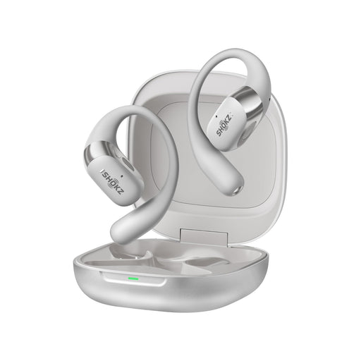 SHOKZ OpenFit 2+ | Open-Ear Headphones - Up to 48 Hours of Playback - Bluetooth - Gray | 01 | Sonxplus Rimouski