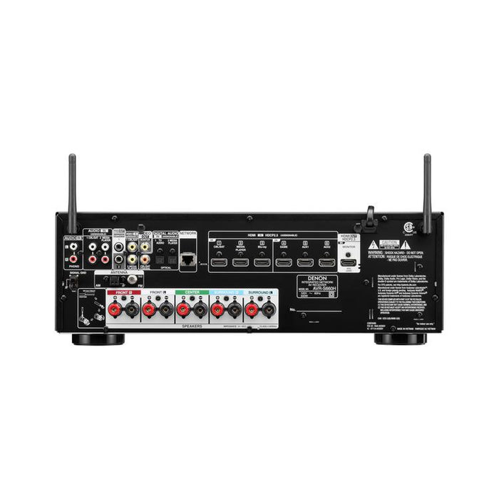 Denon AVR-S660H | 5.2 channel AV receiver - Home theater - 8K - HEOS integrated - Voice control - 75 W / Channel - Black-SONXPLUS.com