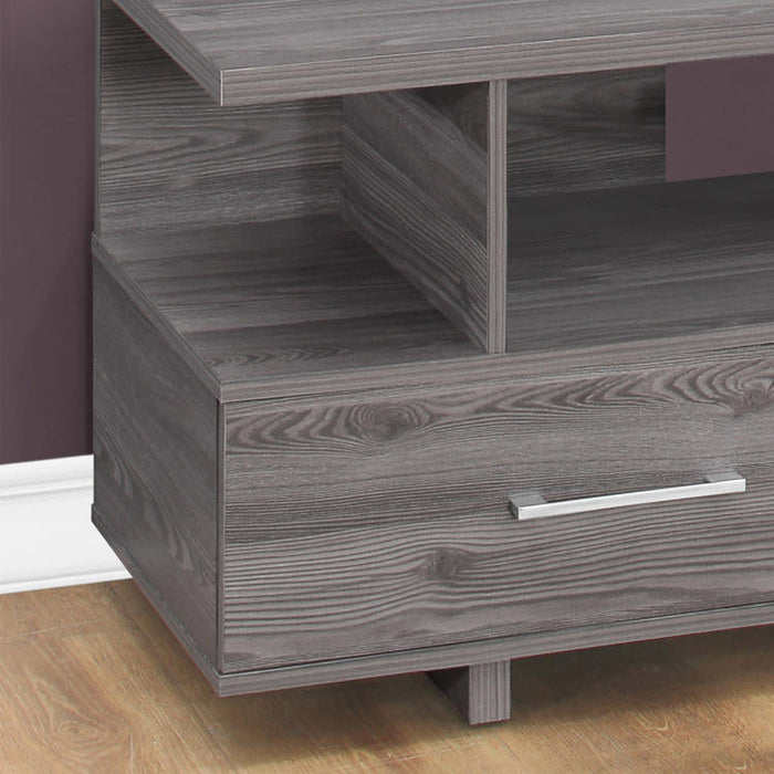 Monarch Specialties I 2608 | TV stand - 48" - 2 Storage drawers - Gris-SONXPLUS.com