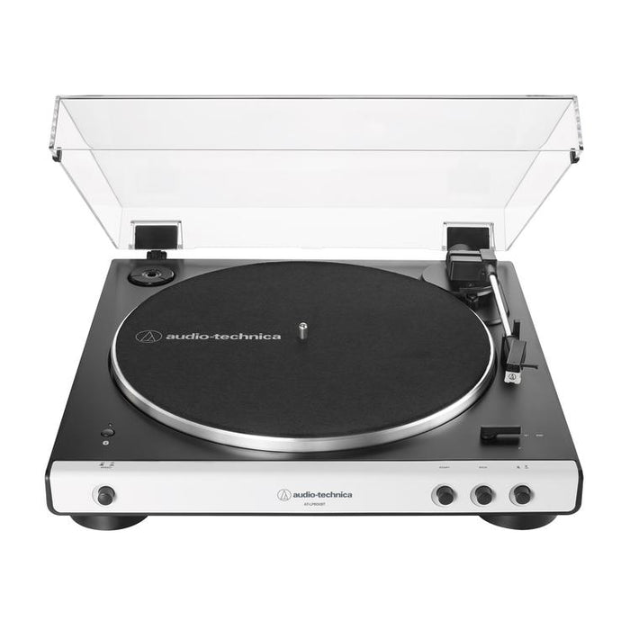 Audio Technica AT-LP60XBT | Stereo Turntable - Wireless - Bluetooth - Belt Drive - Fully Automatic - White-SONXPLUS Rimouski