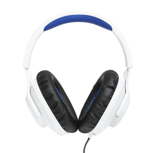 JBL Quantum 100P | Circumaural Wired Gaming Headphones - For Playstation Console - White/Blue-SONXPLUS.com