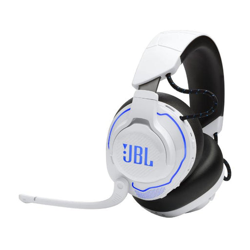JBL Quantum 910P | Pro Gaming Headphones - Wireless - For Playstation Console - RGB Lighting - Noise Reduction - White/Blue-SONXPLUS.com