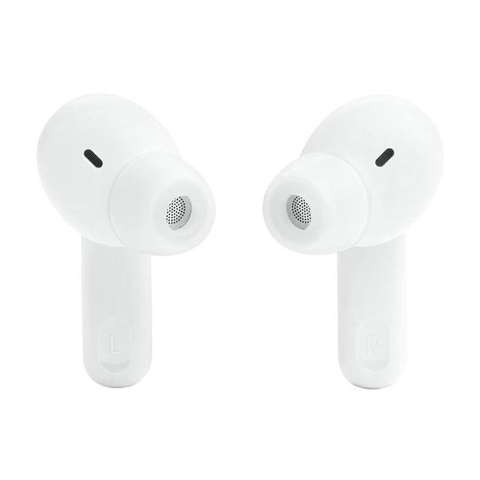 JBL Tune Beam | Écouteurs intra-auriculaires - 100% Sans fil - Bluetooth - Smart Ambient - Conception Stick-open - Blanc-SONXPLUS.com