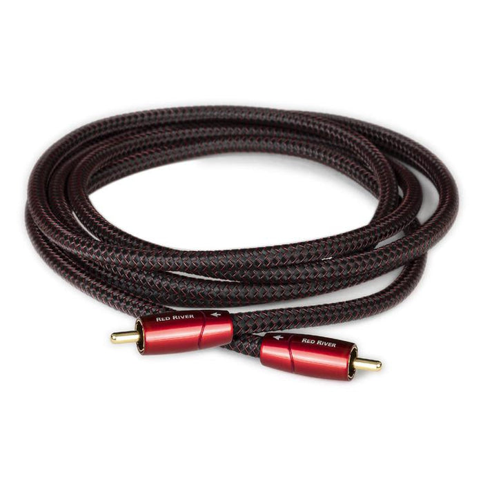 Audioquest Red River | RCA to RCA Cable - Gold Plated Cold Soldered Ends - 1 Meter-Sonxplus Rimouski