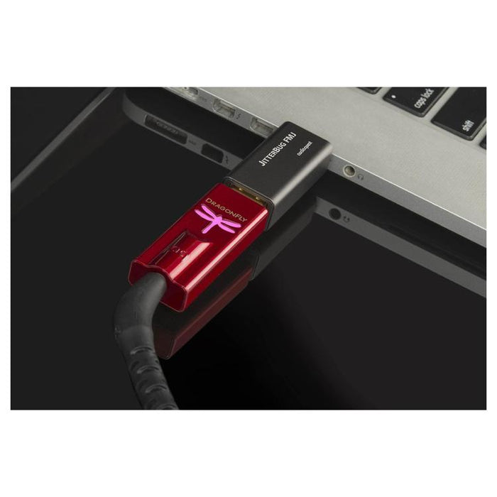 Audioquest JitterBug | Filtre de bruit USB - Full metal jacket - Noir-SONXPLUS Rimouski