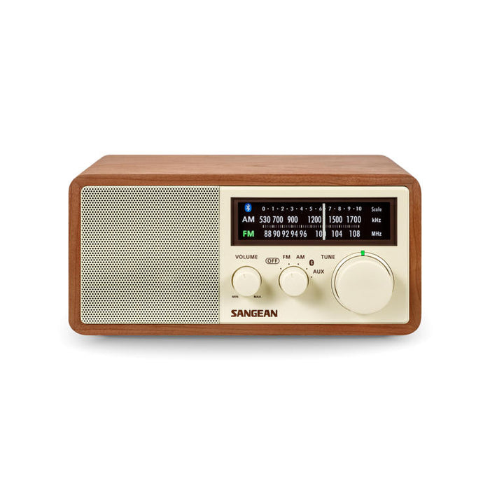 Sangean WR-16 | Radio Am/Fm - Auxiliaire - Bluetooth - Rétroéclairé - Noyer-SONXPLUS Rimouski