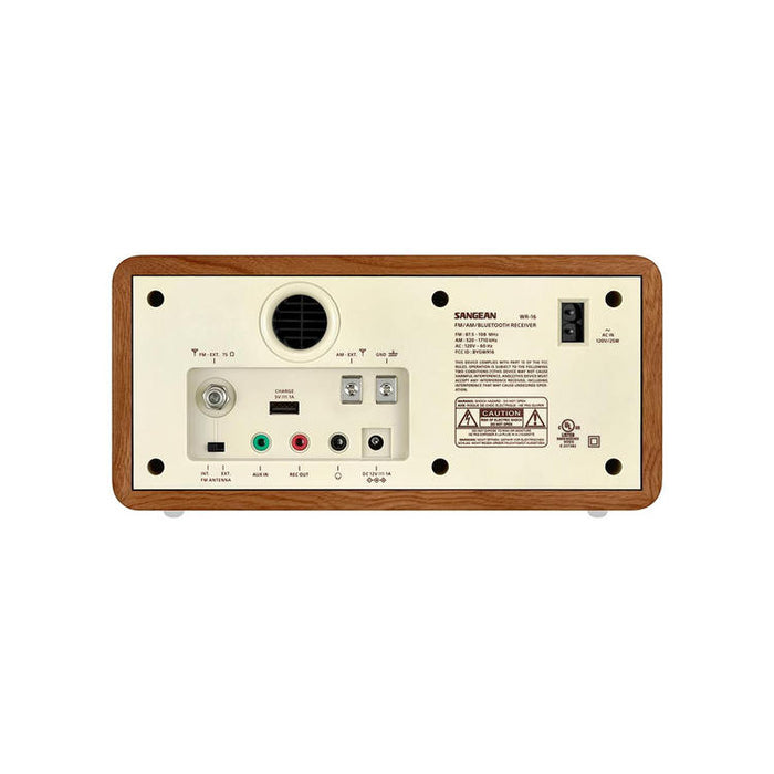 Sangean WR-16 | Am/Fm Radio - Auxiliary - Bluetooth - Backlit - Walnut-SONXPLUS Rimouski