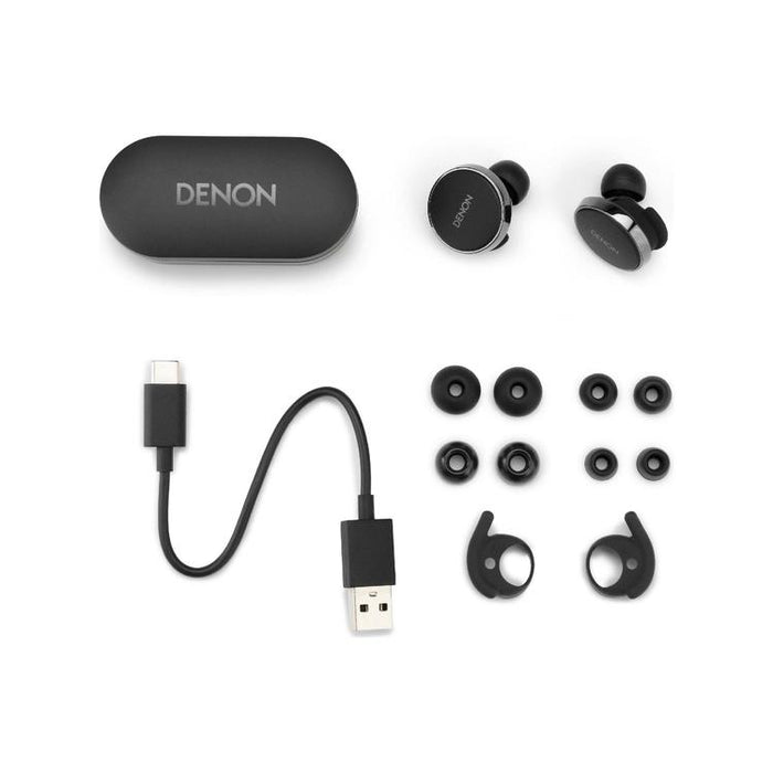 Denon PERL PRO | Wireless Headphones - Bluetooth - Masimo Adaptive Acoustic Technology - Black-SONXPLUS Rimouski