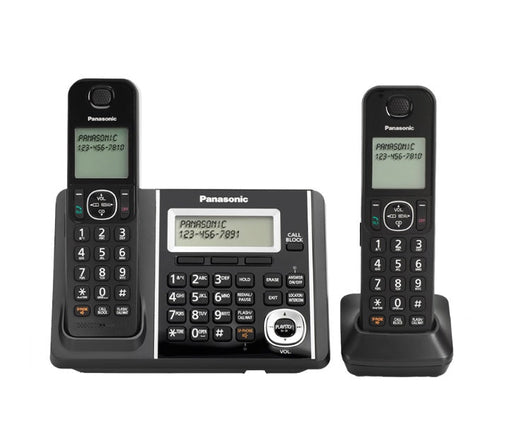 Panasonic KX-TGF342B | Téléphone sans fil - 2 combinés - Répondeur - Noir-SONXPLUS.com