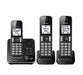 Panasonic KX-TGD393B | Téléphone sans fil - 3 combinés - Répondeur - Noir-Sonxplus 