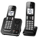 Panasonic KX-TGD392B | Téléphone sans fil - 2 combinés - Répondeur - Noir-Sonxplus 
