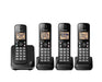 Panasonic KX-TGC384B | Cordless phone - 4 handsets - Black-Sonxplus 